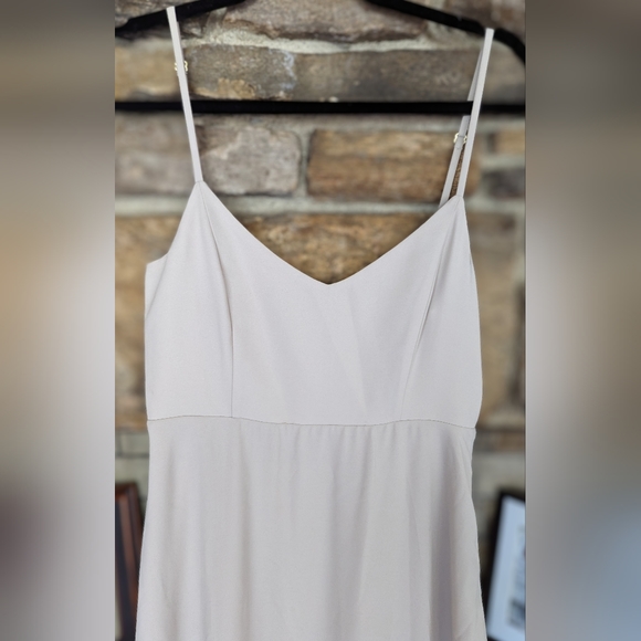 Show me your Mu Mu. Beige full length formal Dress. Size S - Picture 2 of 8